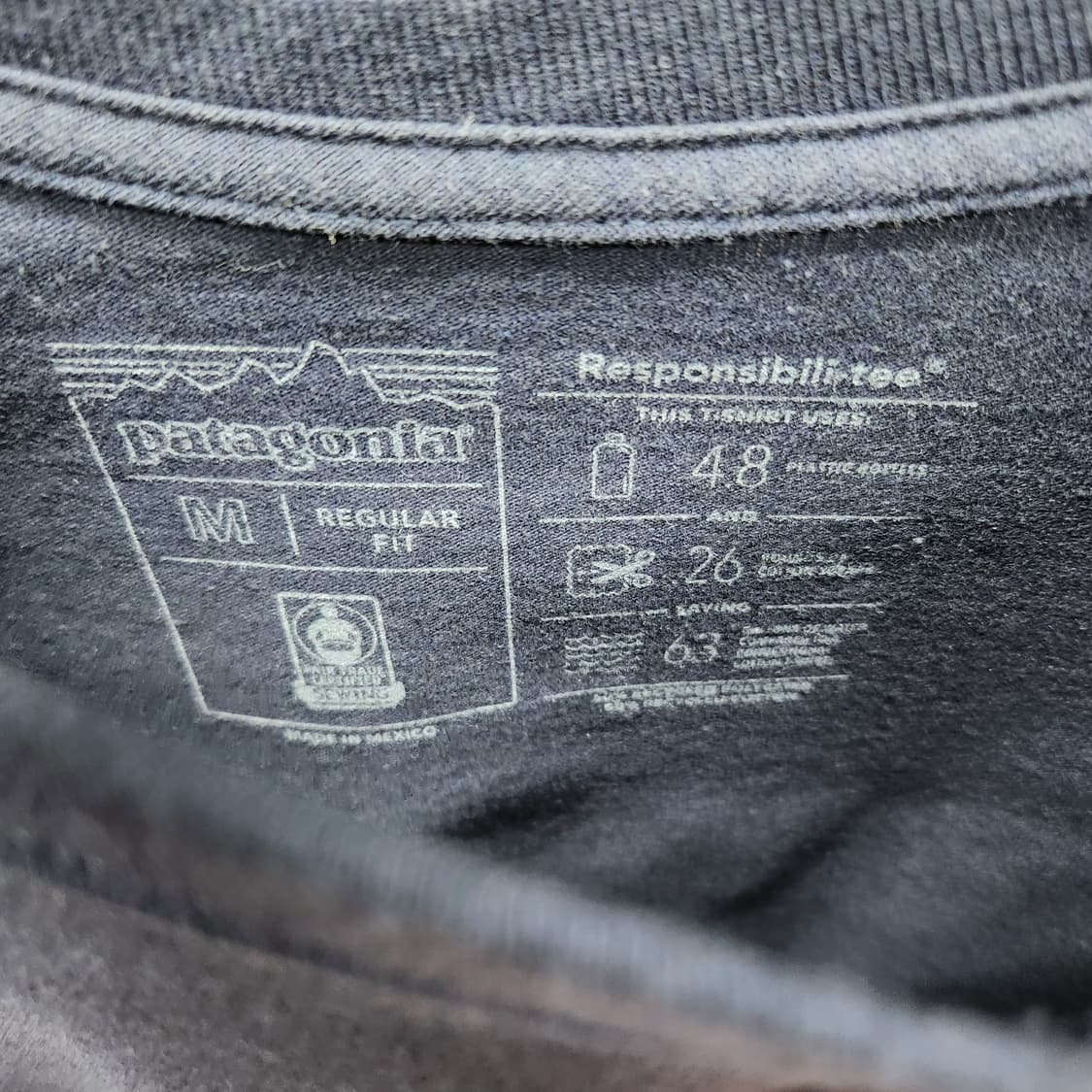 파타고니아 백로고 반팔티 M(L) 상품이미지4