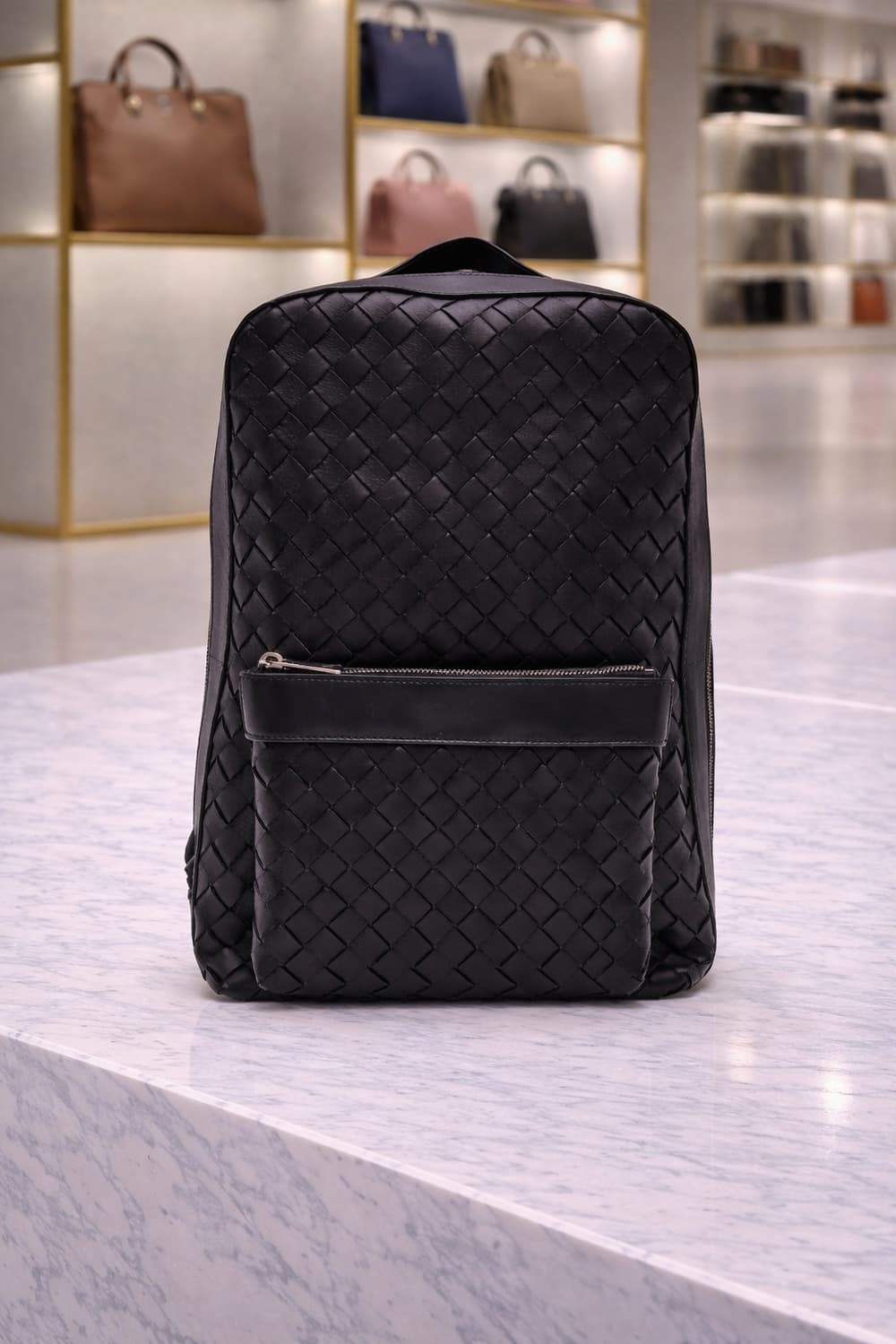 [A급] 보테가베네타 인트레치아토 백팩 블랙 판매합니다!!! 상품이미지1