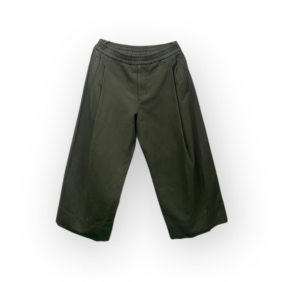  우영미 투턱 와이드 치노팬츠 [카키] 46사이즈 상품이미지1