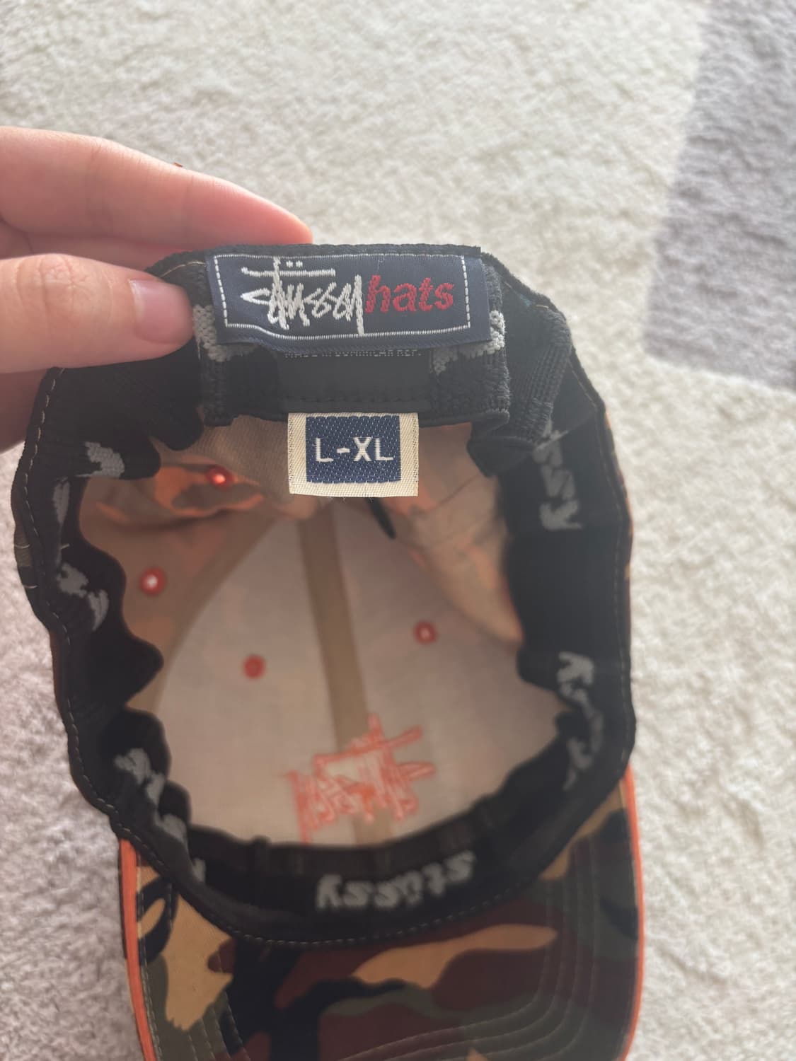 올드 스투시 카모 캡 상품이미지2