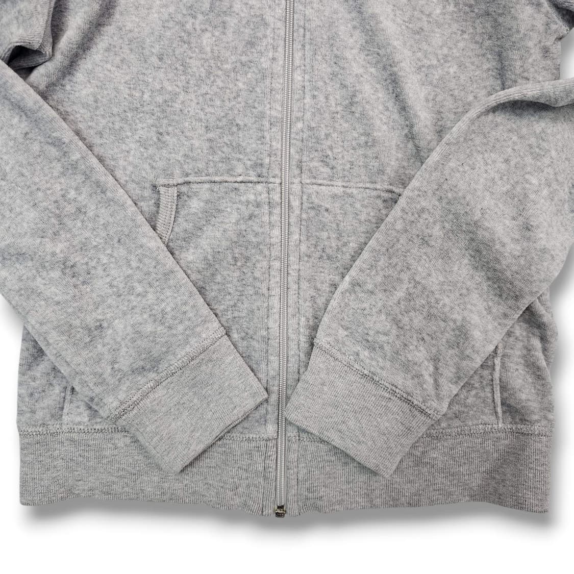 S Juicy Couture 벨벳 후드집업 라이트 그레이 상품이미지7