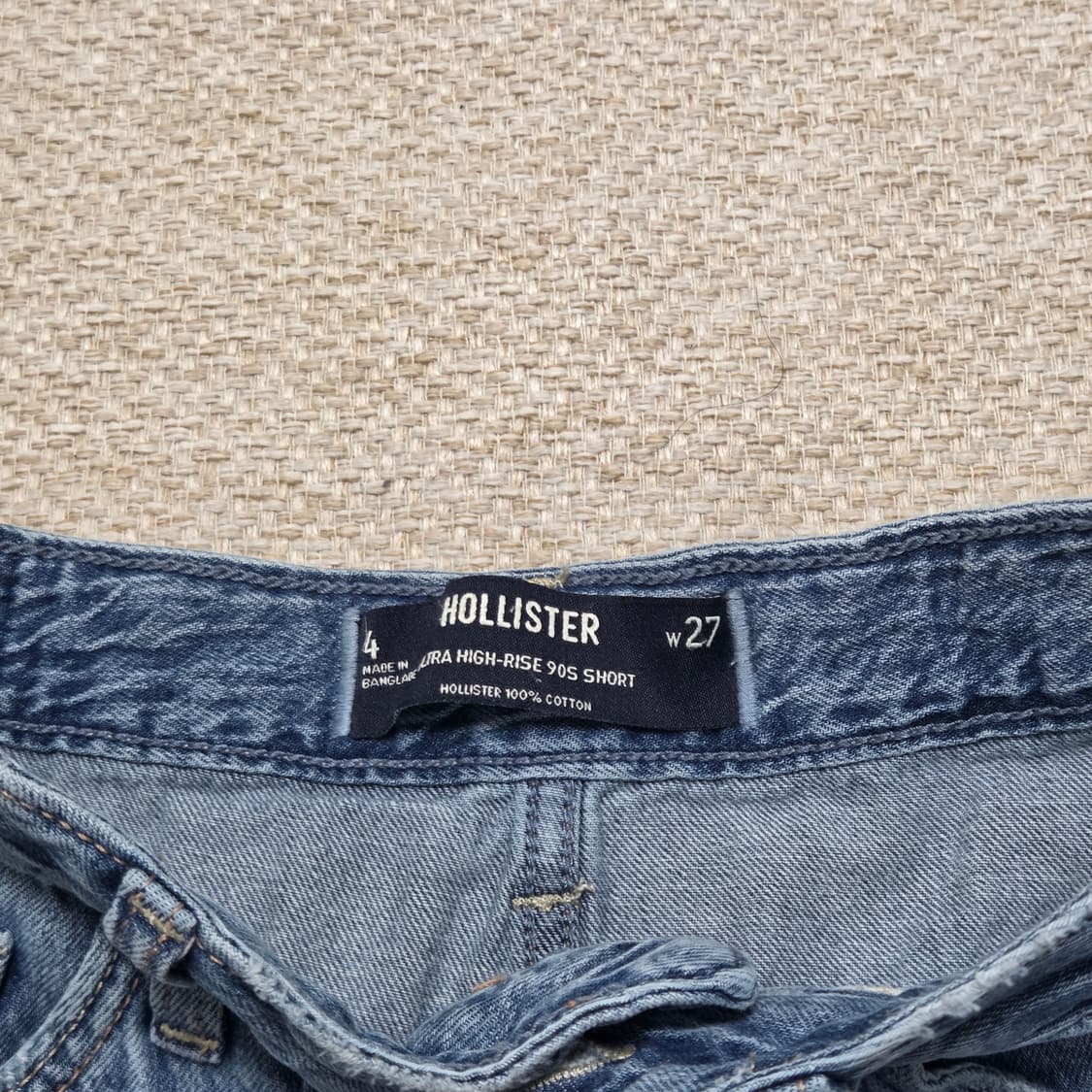 Hollister 홀리스터 y2k 데님 숏 팬츠 청반바지 상품이미지3