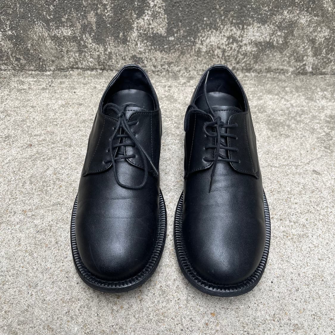 [260] 야세 와플 카우하이드 더비 블랙 상품이미지2