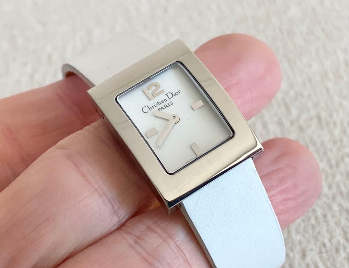 크리스찬 디올 마리스 화이트 자개 다이얼 쿼츠 상품이미지3