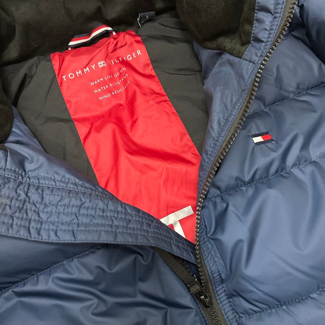 타미힐피거 푸퍼 패딩 점퍼 네이비 L 상품이미지4