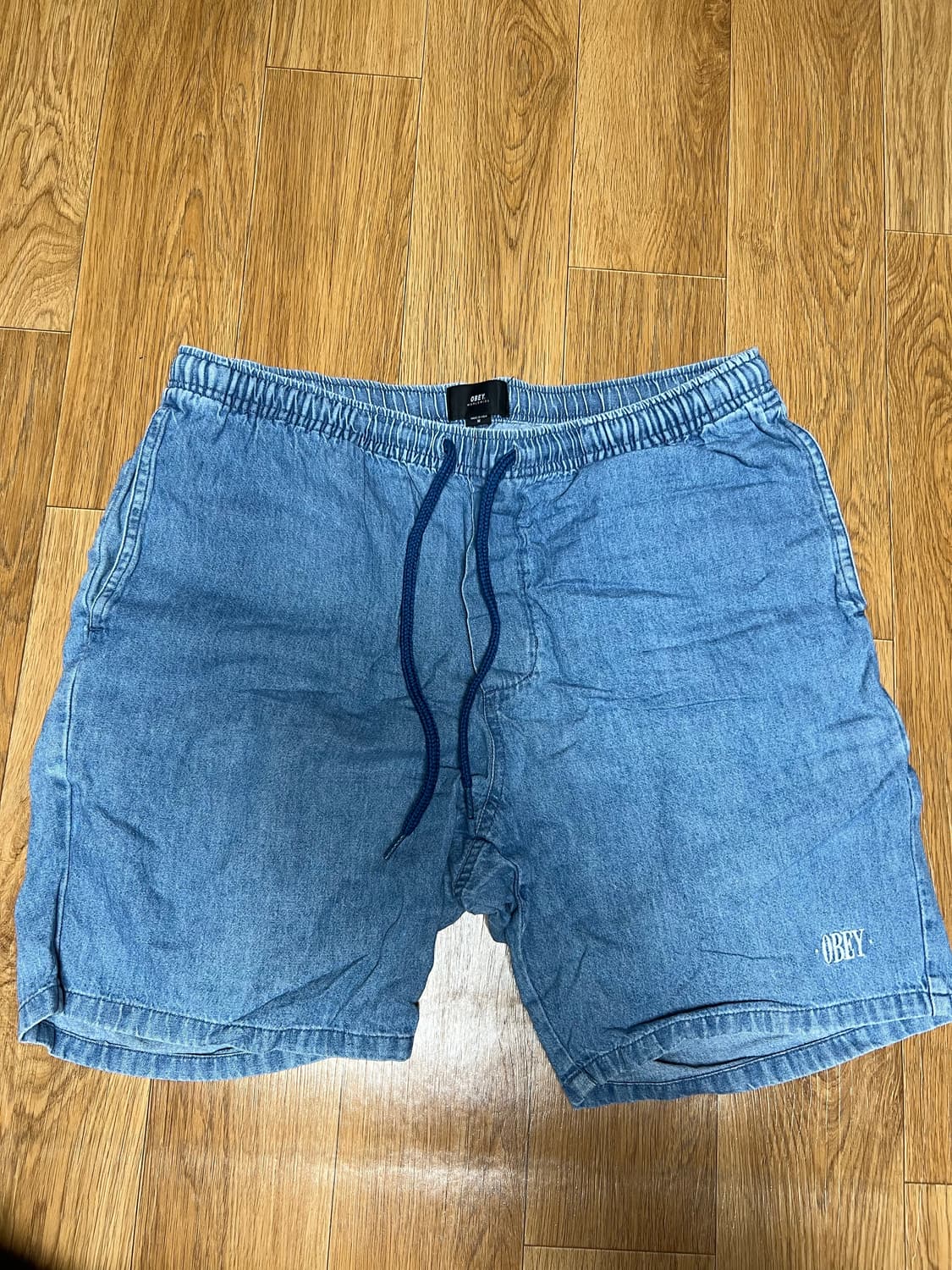 오베이 데님 쇼츠 상품이미지2