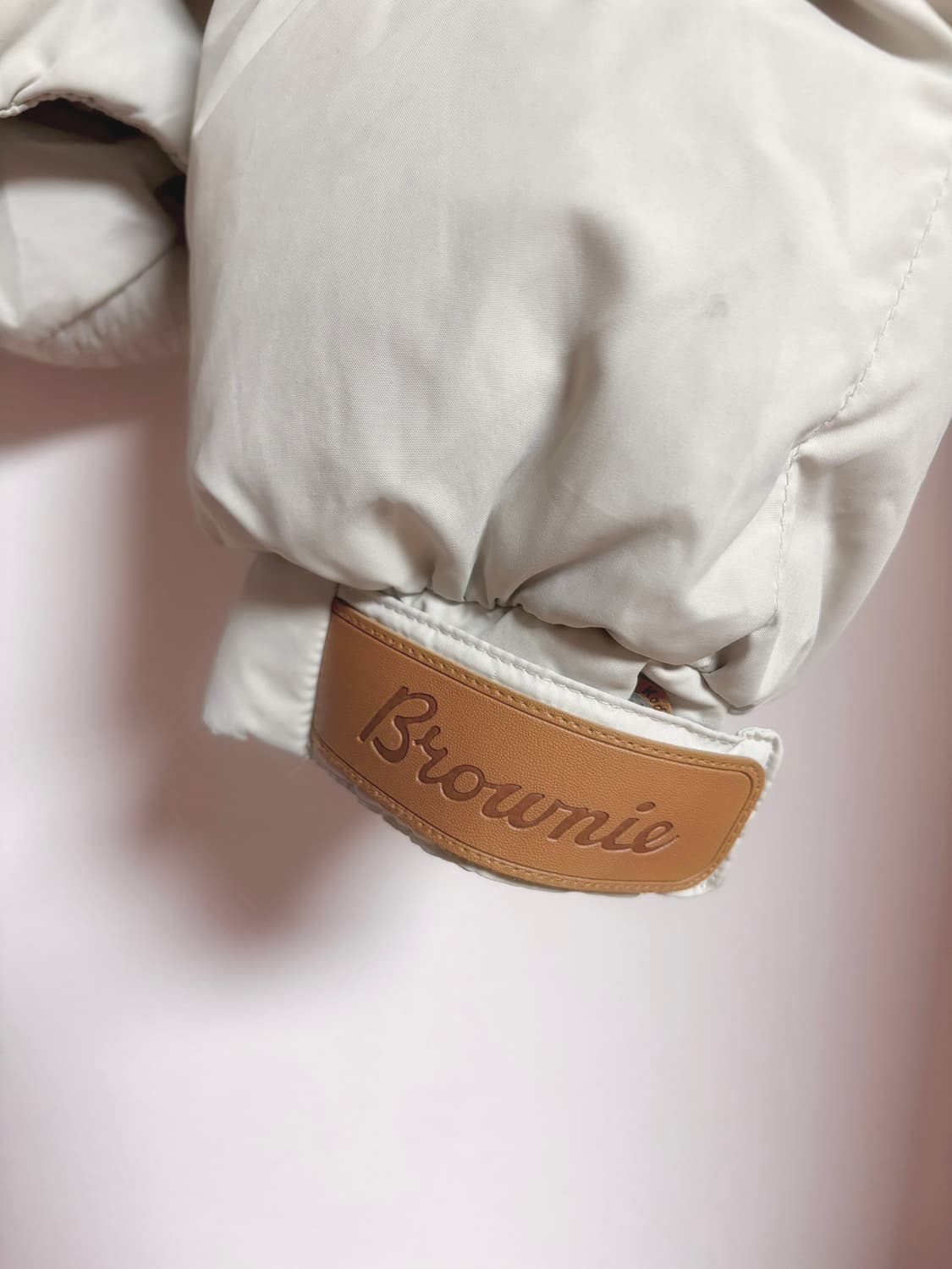 코닥 브라우니 숏 다운 자켓 패딩 우먼 구버전 모리걸 아이보리 S 상품이미지4