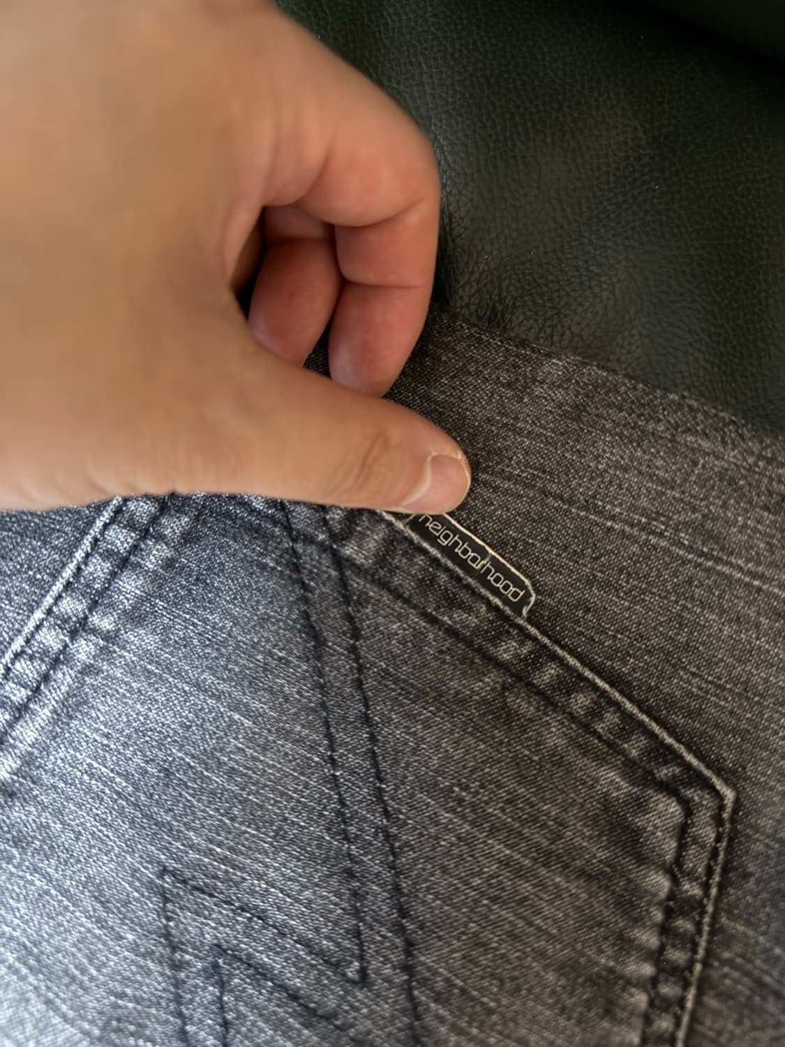 네이버 후드 데님 팬츠 상품이미지4