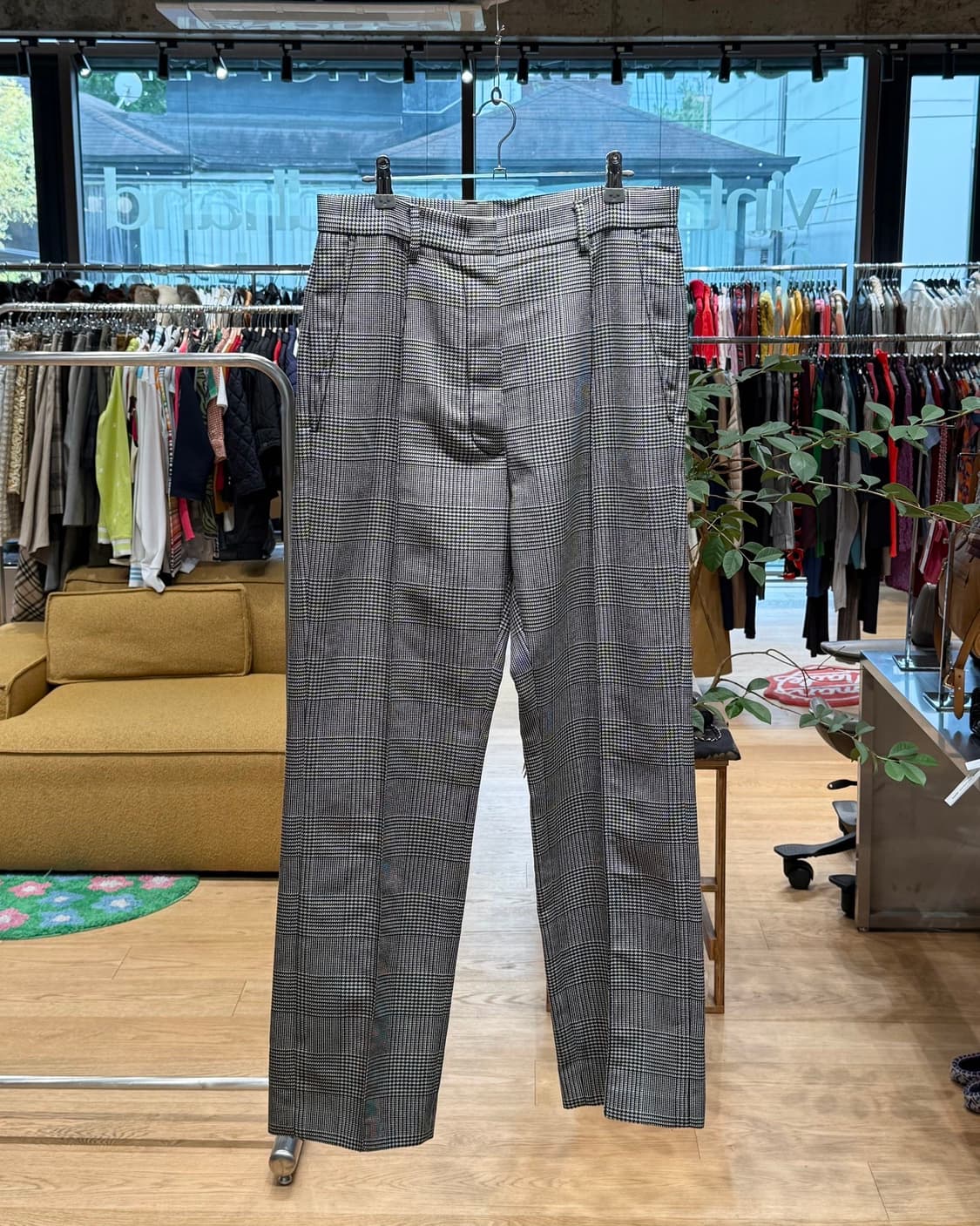 mm6 블랙 화이트 하운드투스 슬랙스 팬츠  상품이미지1