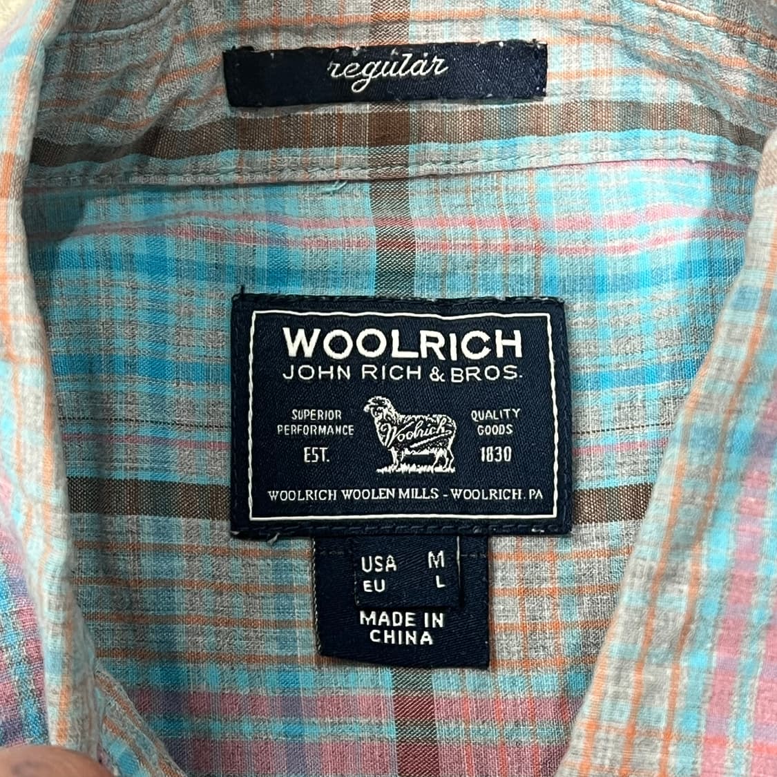 울리치 체크 하프셔츠 s10635 상품이미지5