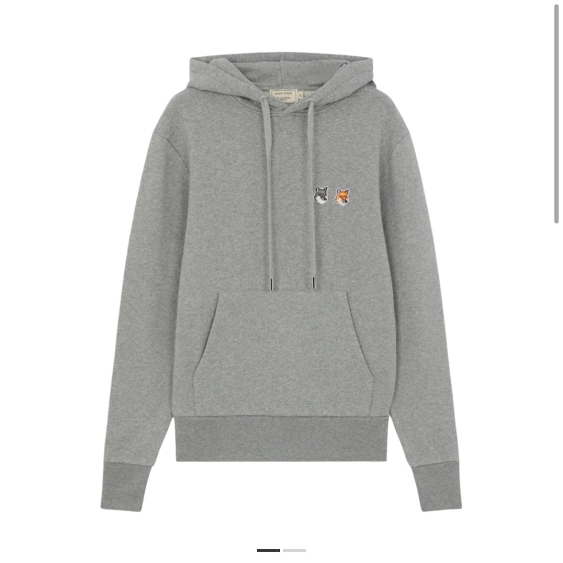 메종키츠네 더블 폭스 그레이 후드티  상품이미지1