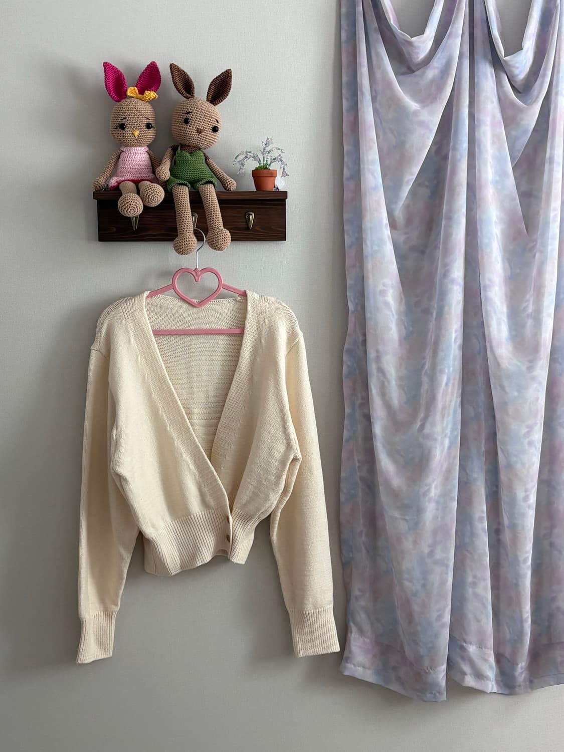 아이보리 랩 카디건 상품이미지1