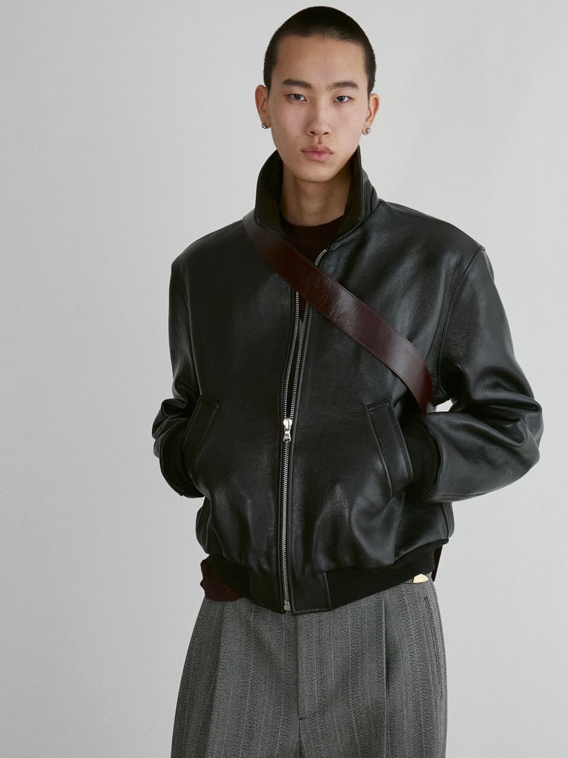 [L] 렉토 벤 고트 레더 가죽 점퍼 자켓 초판 상품이미지8