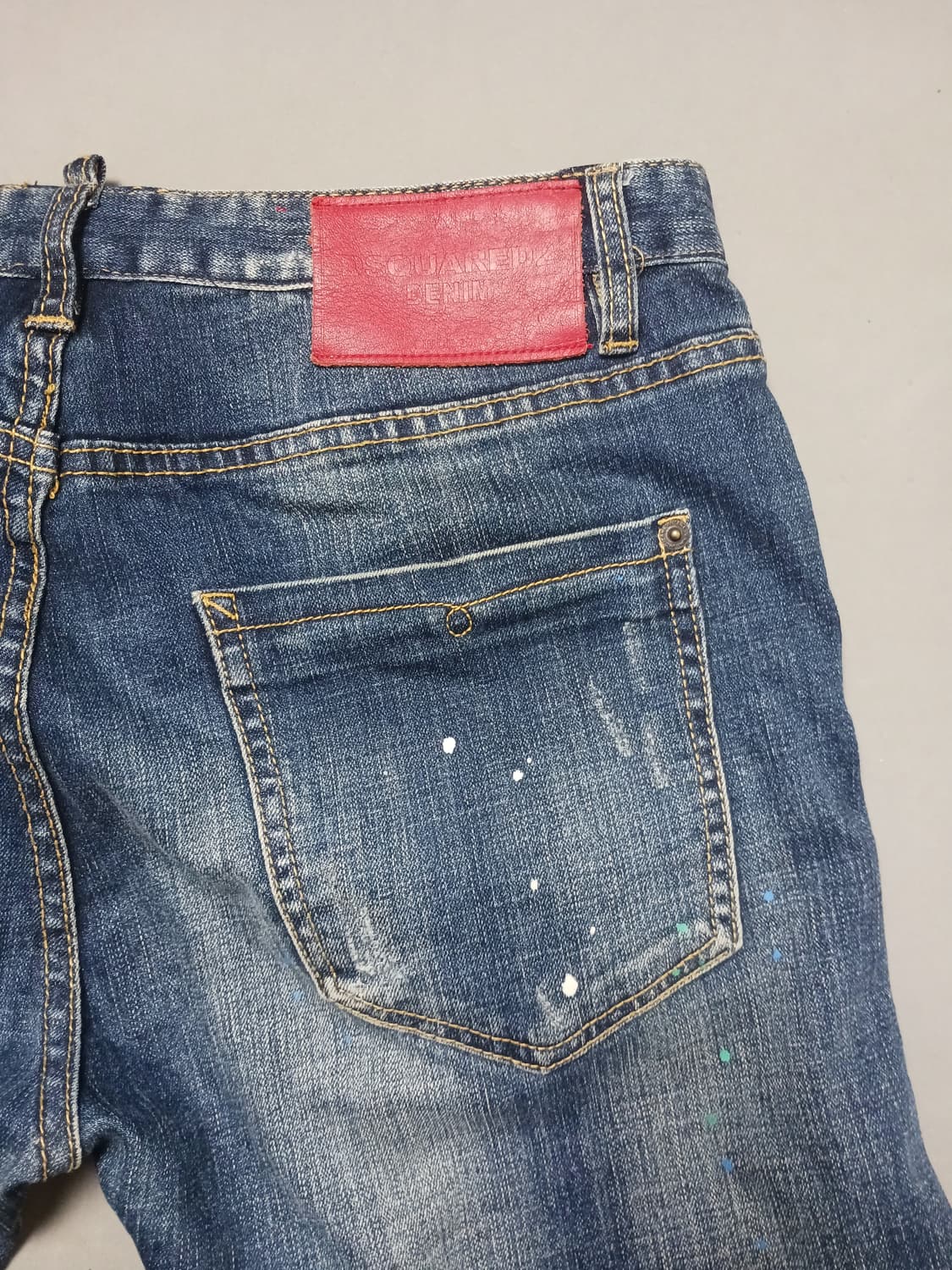 [32] 디스퀘어드2 멀티페인팅 덧댐 슬림진 청바지 상품이미지9