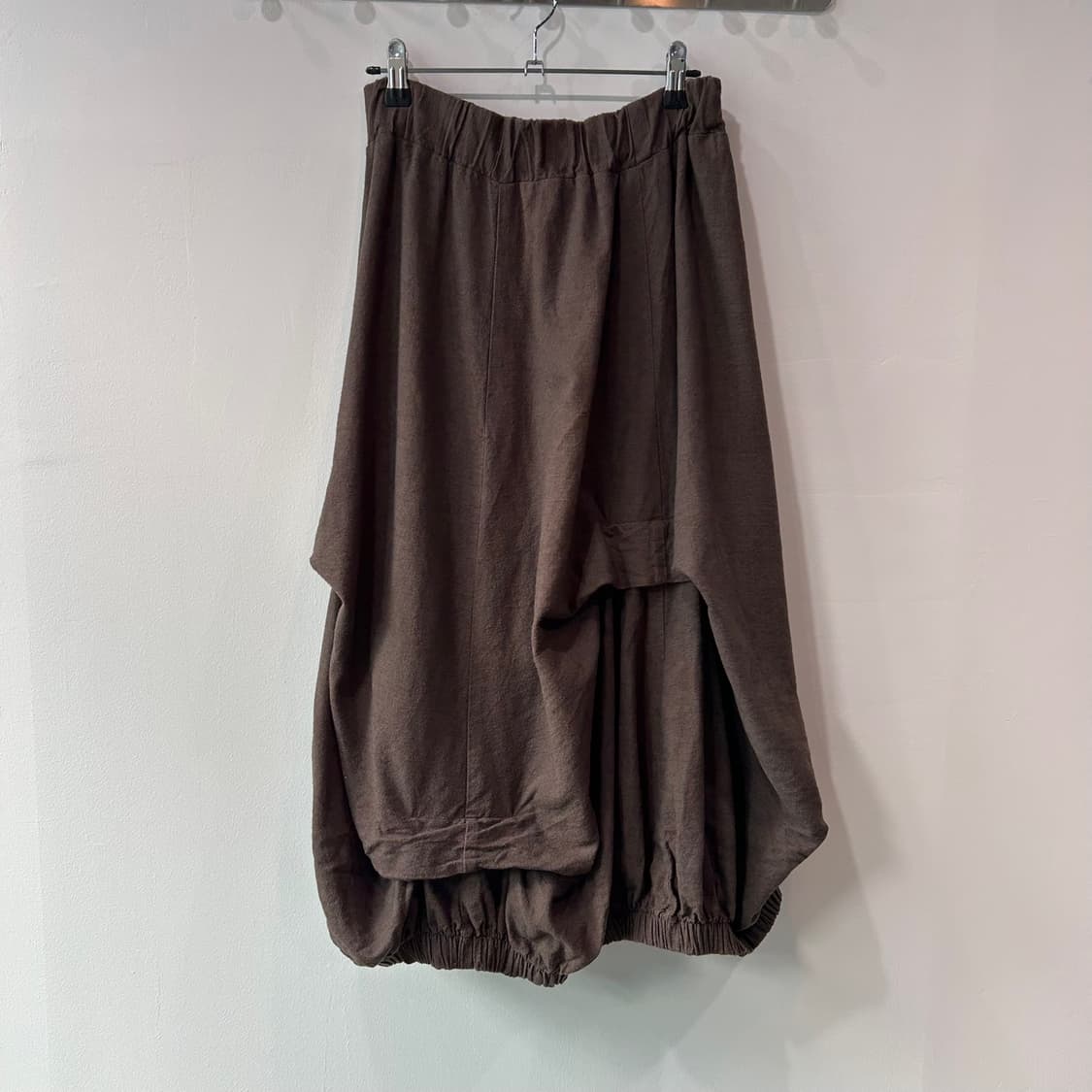 브라운 벌룬 롱 스커트 상품이미지5