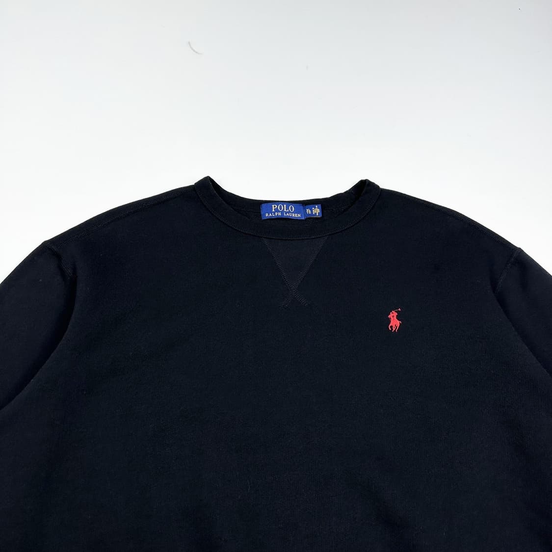 폴로 랄프로렌 포니 블랙 크루넥 맨투맨 (XL) 상품이미지1