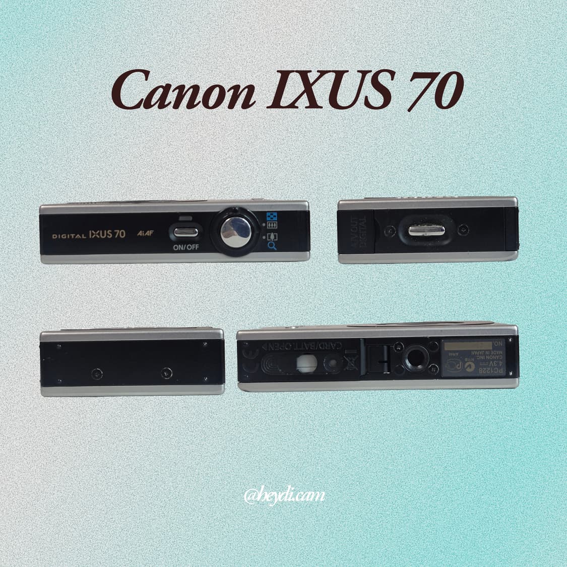 A급) (강민경 아이브 리즈 은채) 캐논 ixus70블랙 상품이미지3