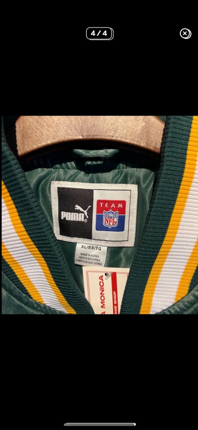 NFLx푸마 그린 바시티 자켓 A2938 상품이미지4