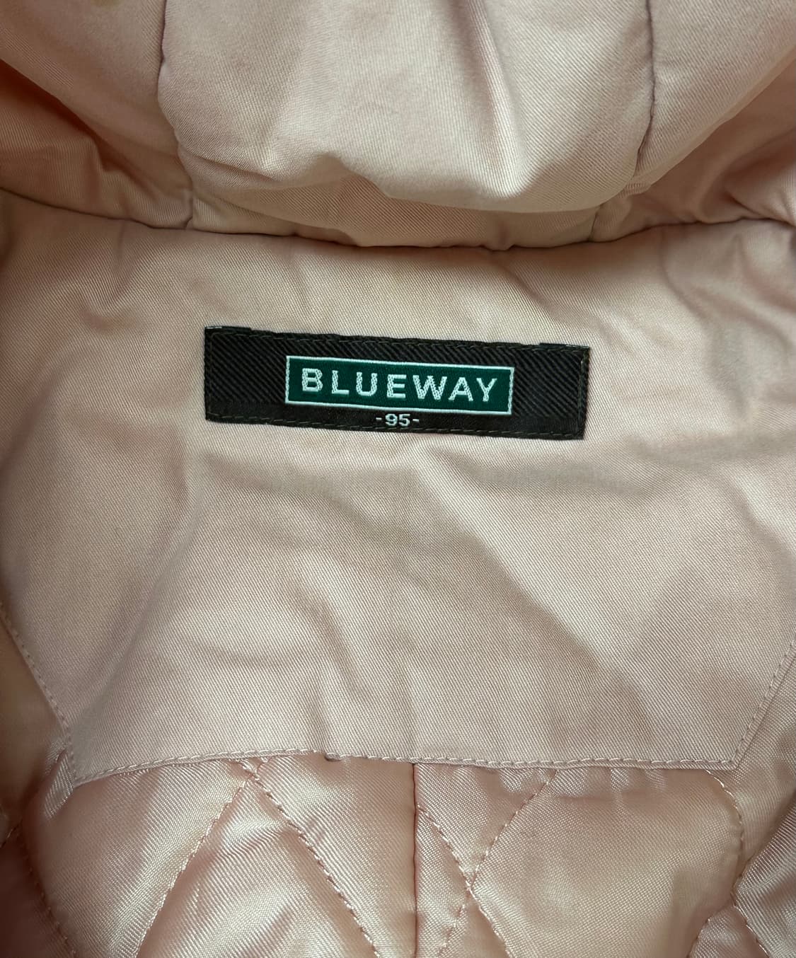 Blueway 핑크 누빔자켓 상품이미지5