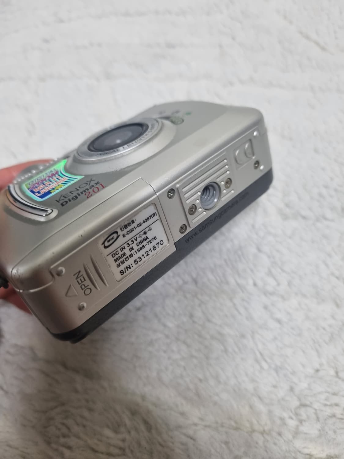삼성 케녹스 Digimax 201 실버 카메라 레트로 디카 상품이미지4