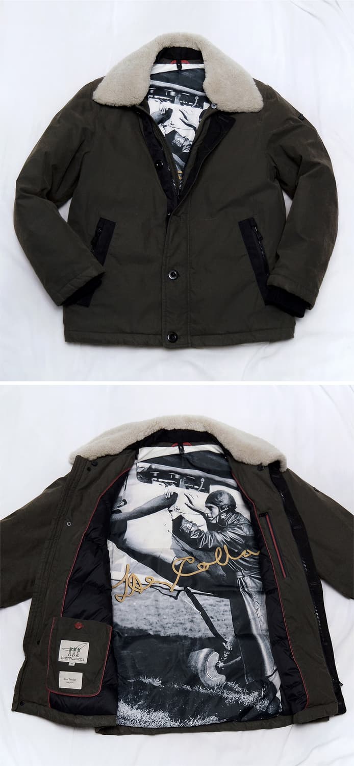 헨리코튼 스핏파이어 양털카라 구스다운 패딩 봄버 (95-100) 상품이미지2