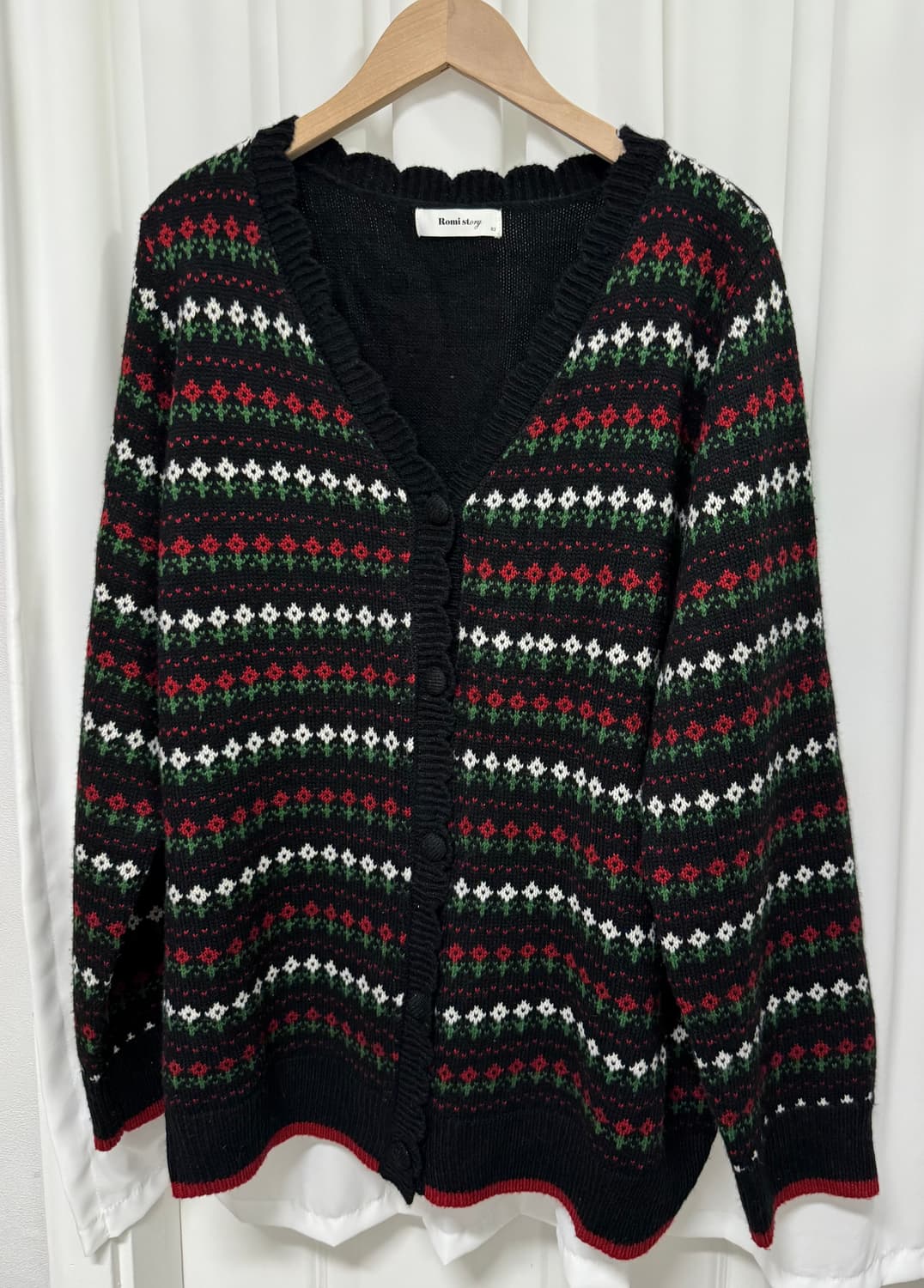 로미스토리 니트 오버핏 가디건 상품이미지5