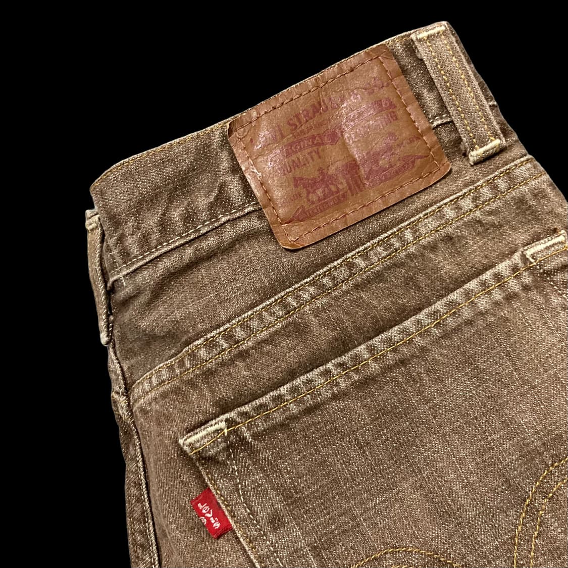 LEVI'S 리바이스 520 로우 테이퍼드 브라운 데님 상품이미지6