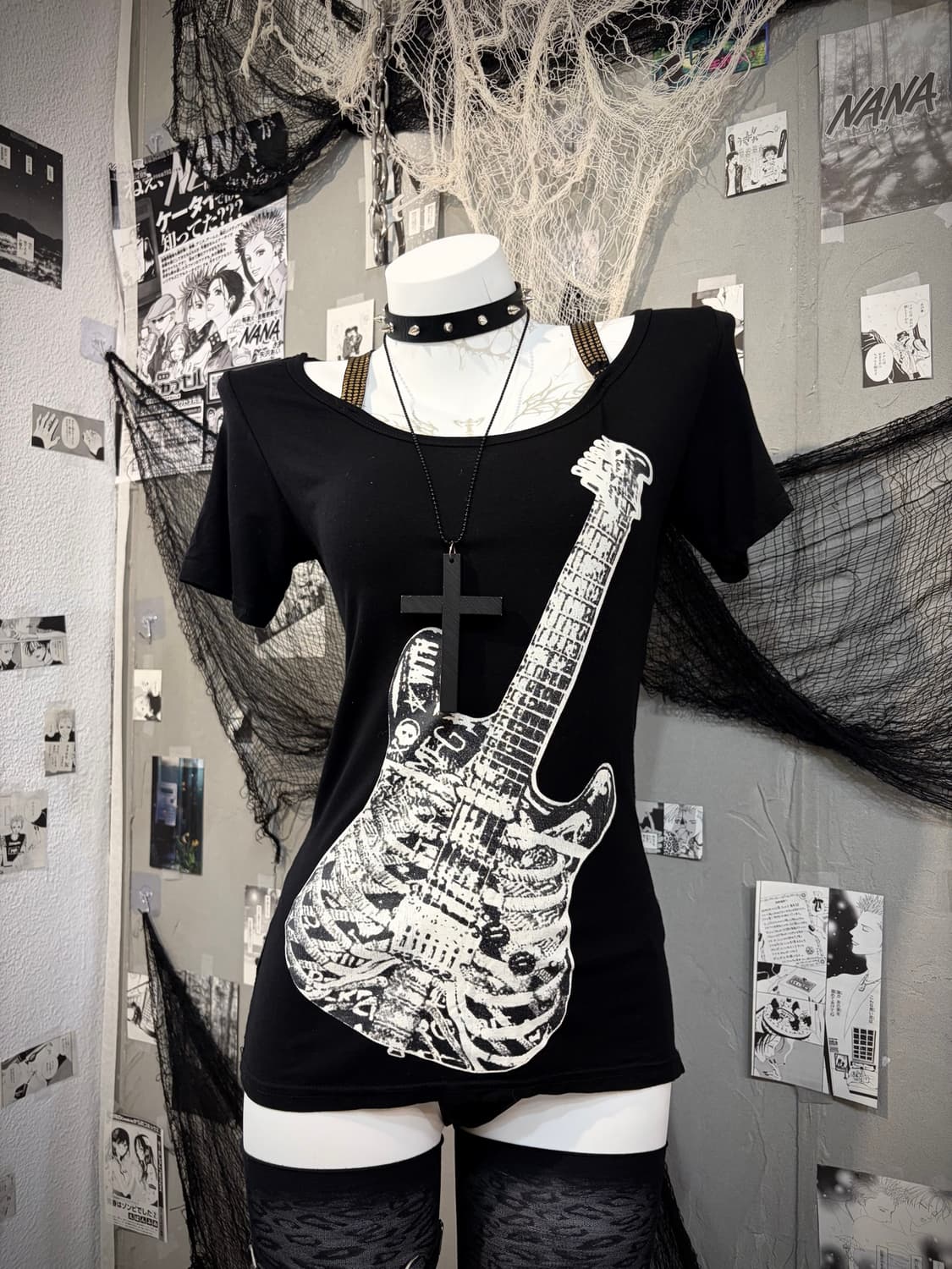 Gothic guitar back web detail sleeve 상품이미지7