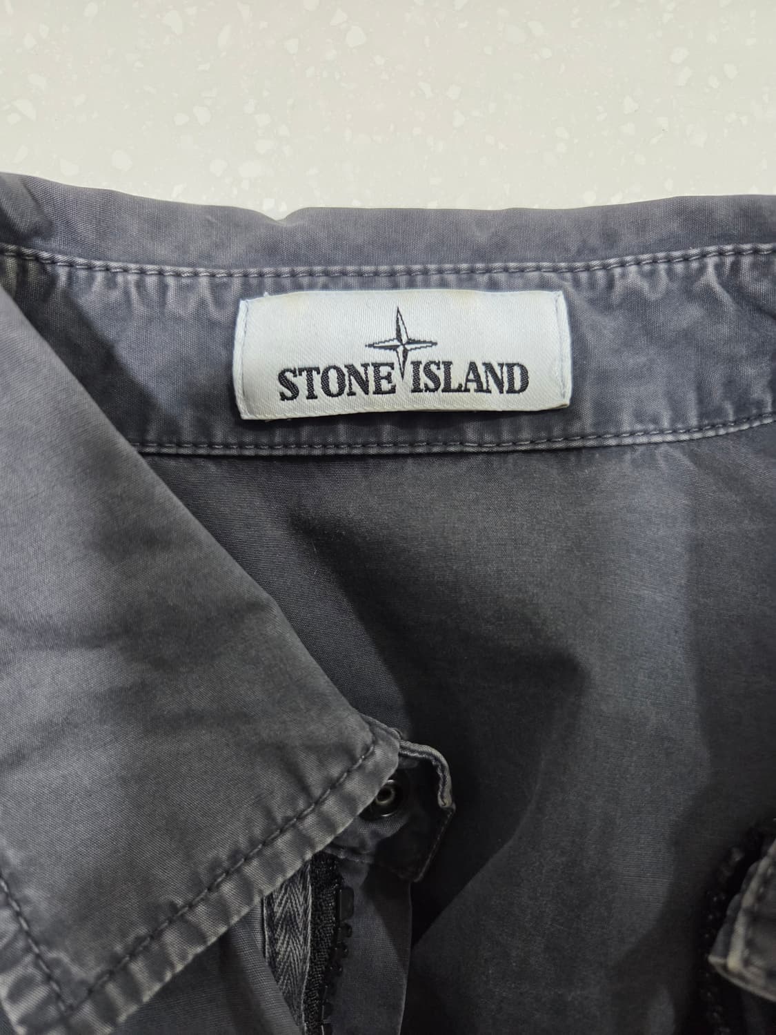 스톤아일랜드 가먼트다이드 오버셔츠 다크 네이비 상품이미지3