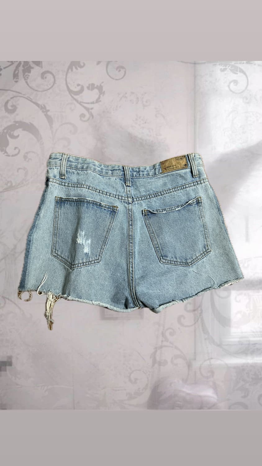 Line denim short pants 상품이미지3