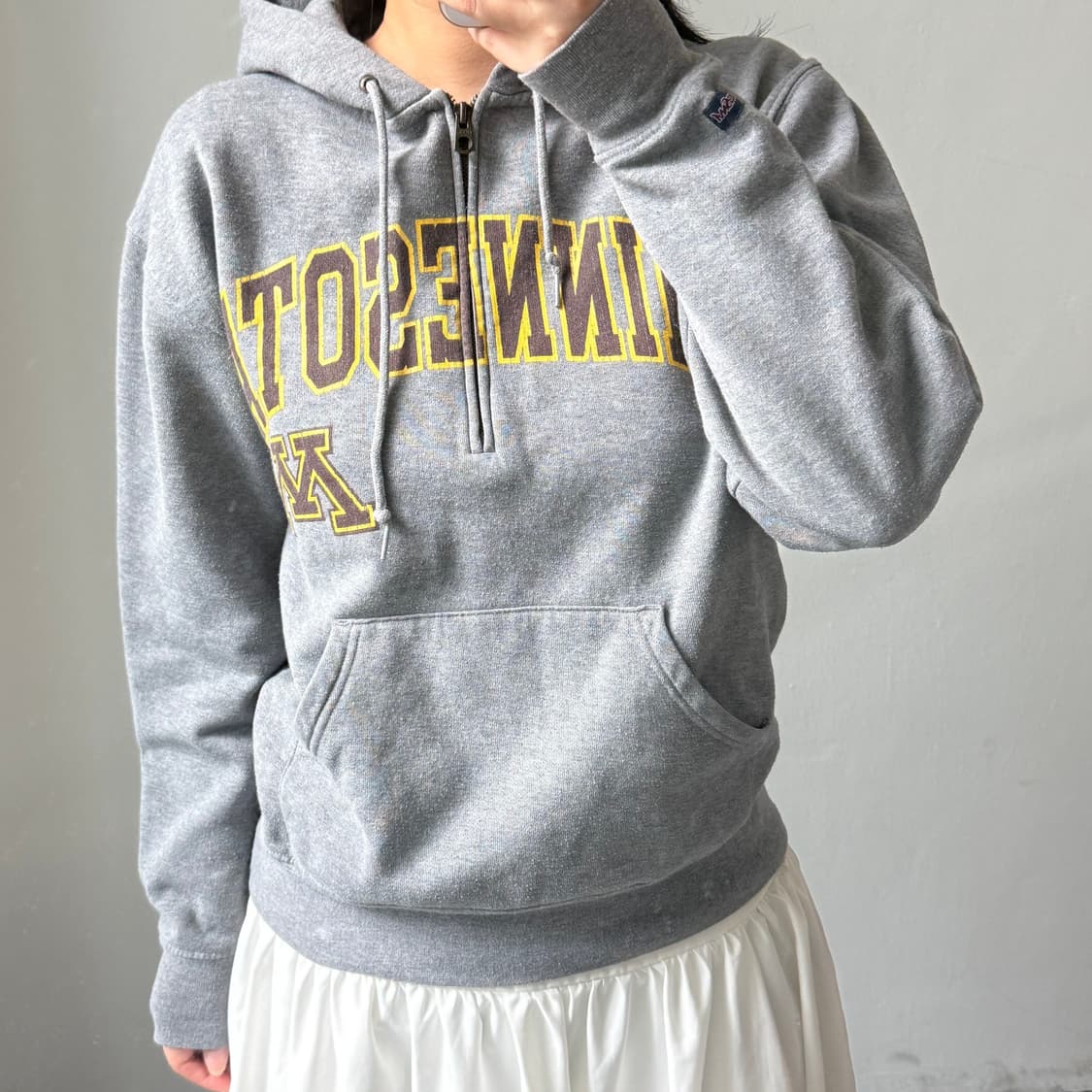 [S] 잔스포츠 그레이 후드티 상품이미지2