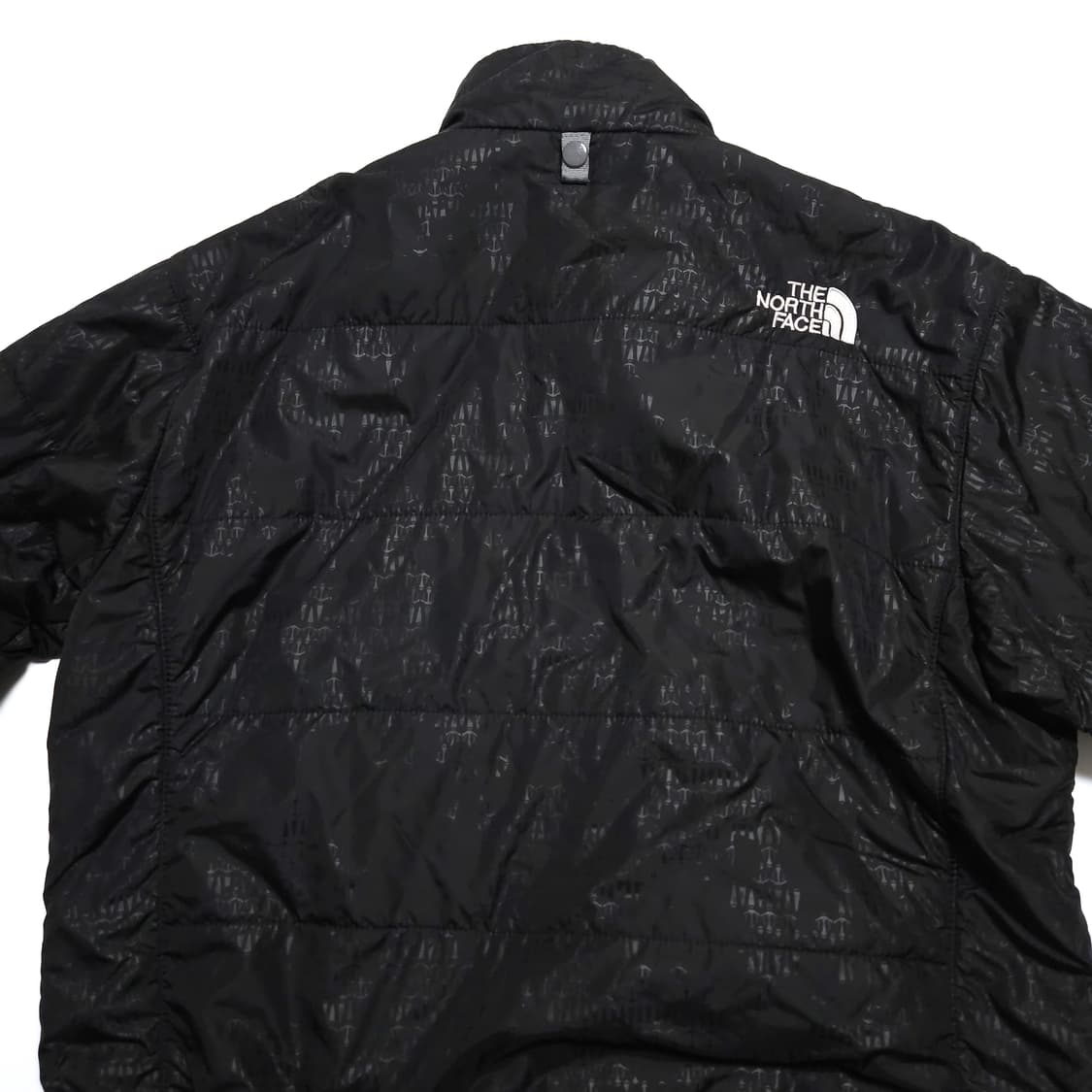 노스페이스 패턴 폴리 경량 패딩 자켓 블랙 상품이미지4