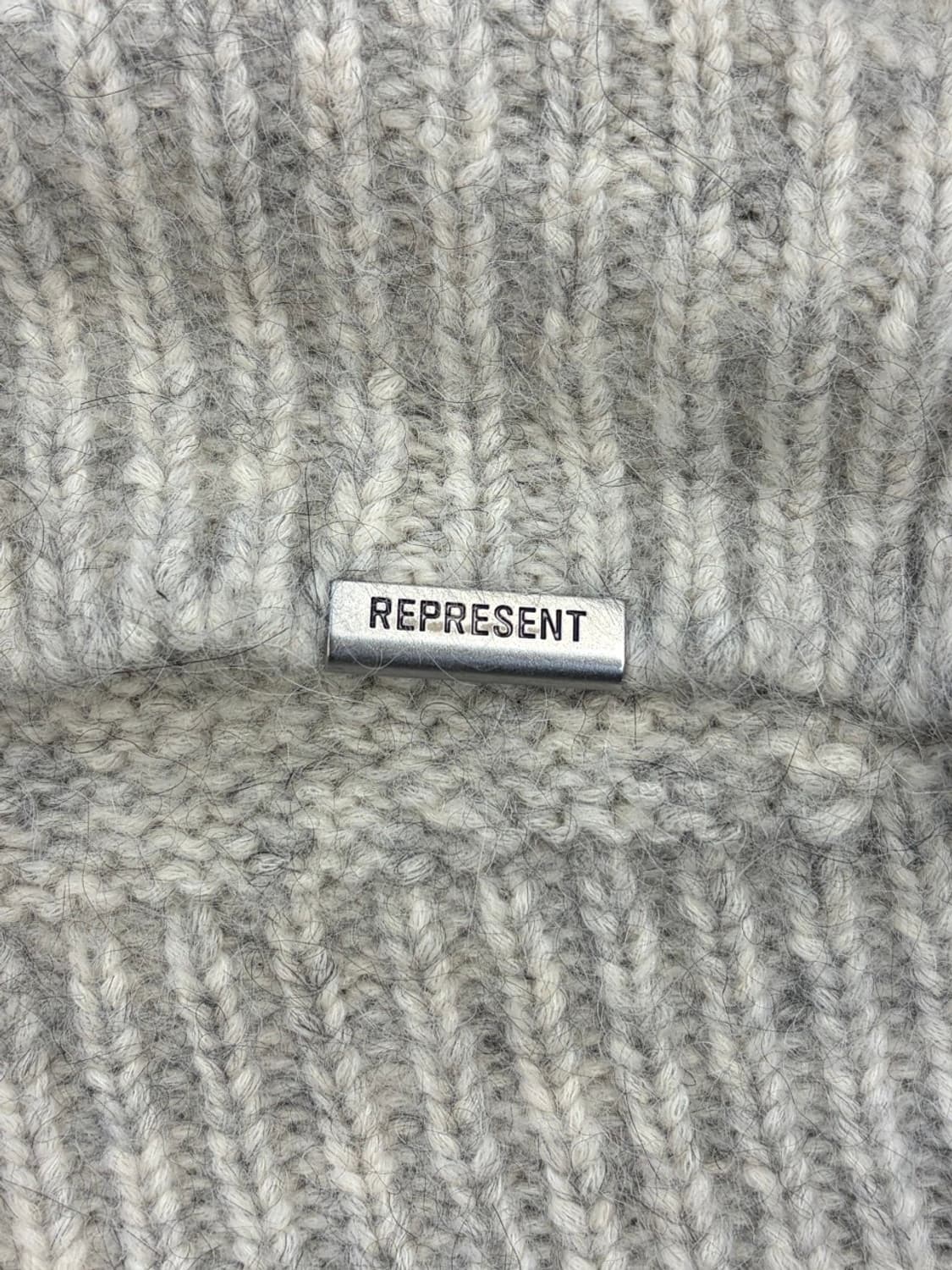 (L) 리프리젠트 알파카/울/코튼 혼방 모크넥 니트 (새상품) 18.9 상품이미지5