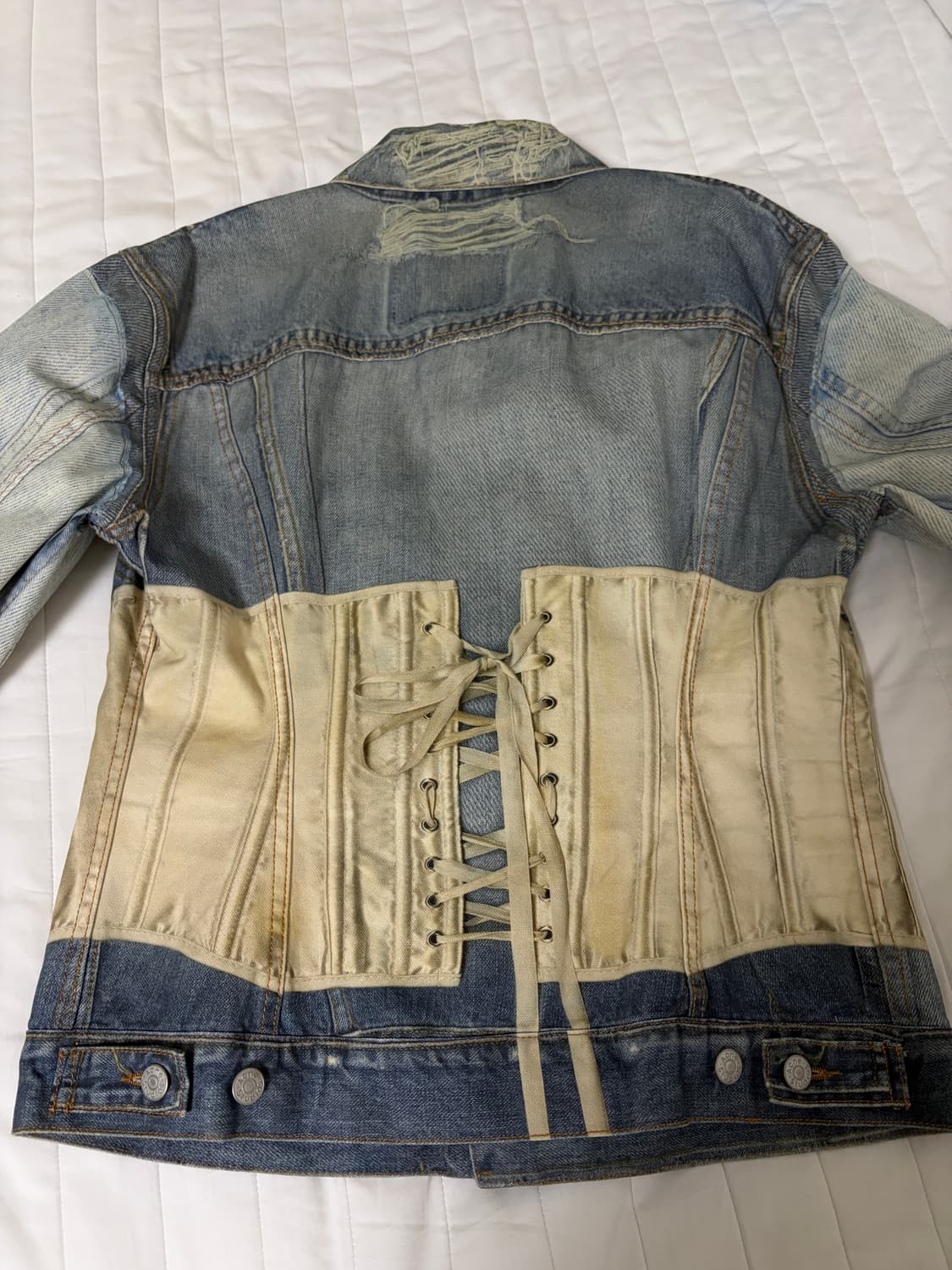 새상품) 아크네스튜디오 트롱프뢰유 데님 자켓 46 사이즈 상품이미지4