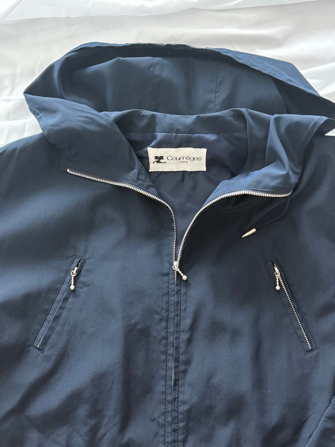 꾸레쥬 네이비 바람막이 자켓 점퍼 상품이미지2