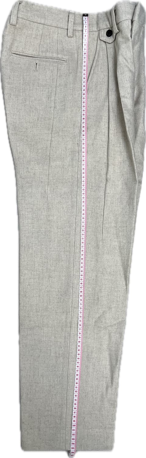 [S] STU 20FW 투턱 루즈핏 슬랙스 아이보리 상품이미지9