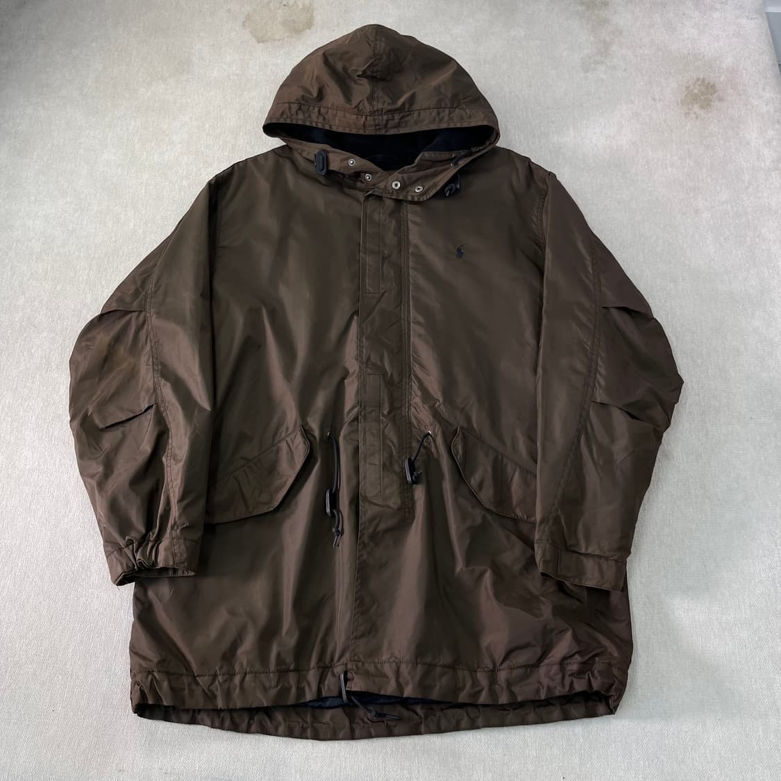 105 폴로랄프로렌 00s 브라운 나일론 코치자켓 상품이미지1