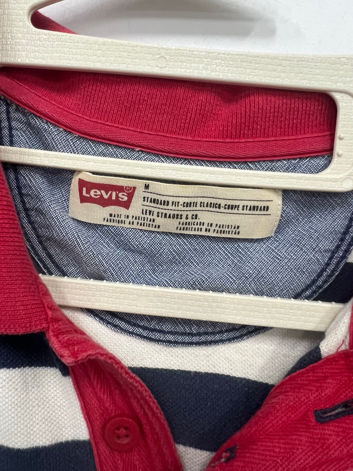 리바이스 무늬 반팔 카라티  상품이미지3