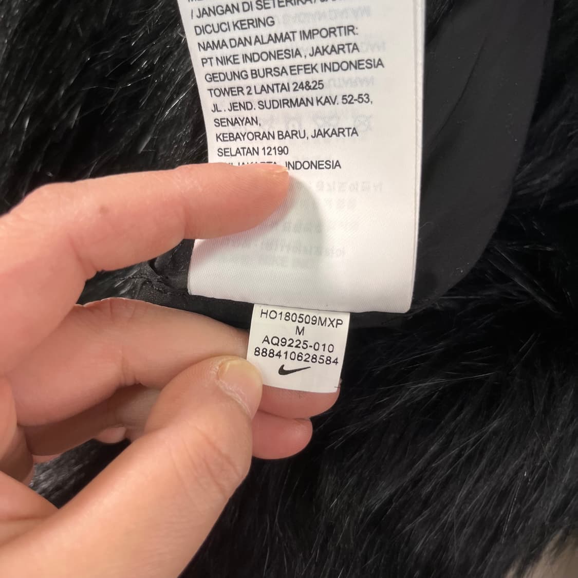 100 나이키 x 앰부쉬 리버시블 포우퍼 코트 블랙 상품이미지9