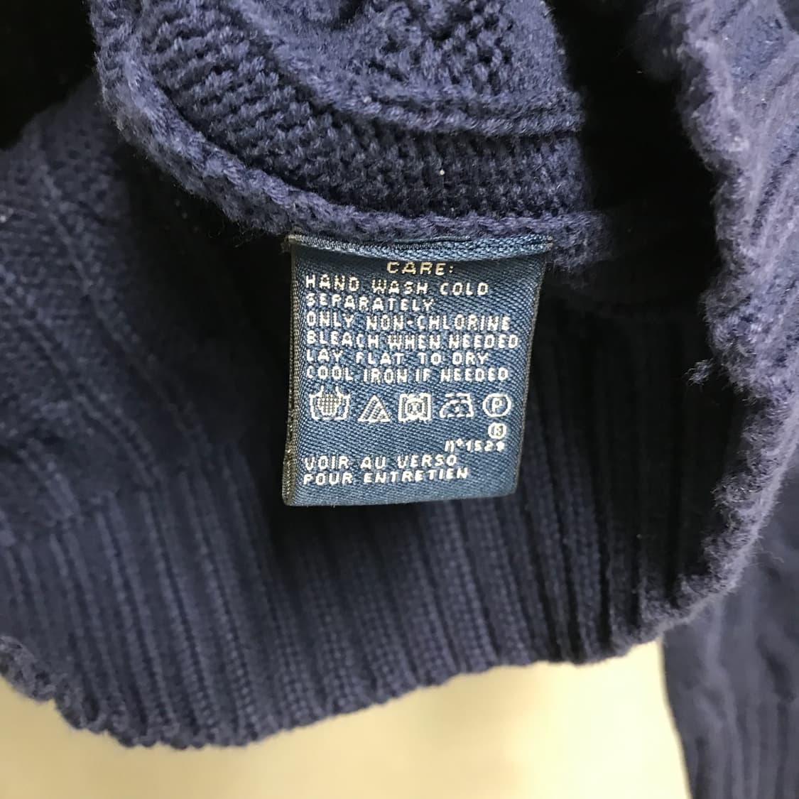 폴로 랄프로렌 케이블 니트 네이비 M 상품이미지6