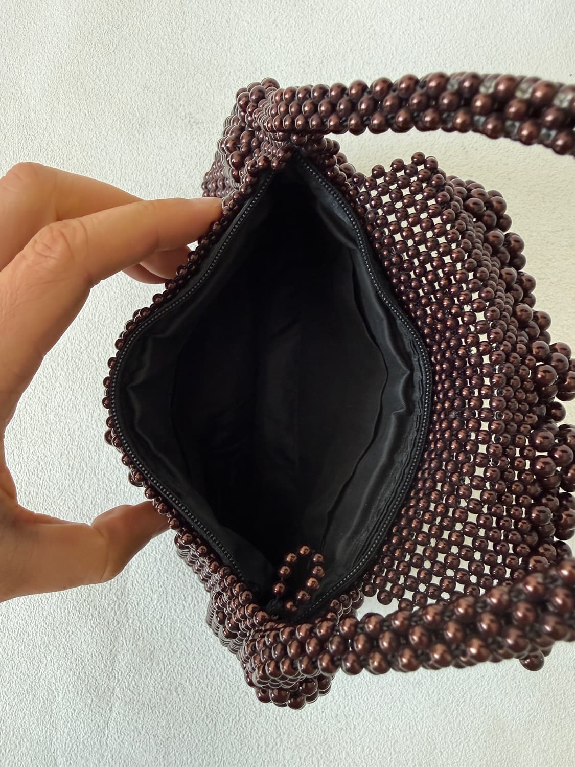 Pre owned 비즈 미니 토트백 상품이미지6