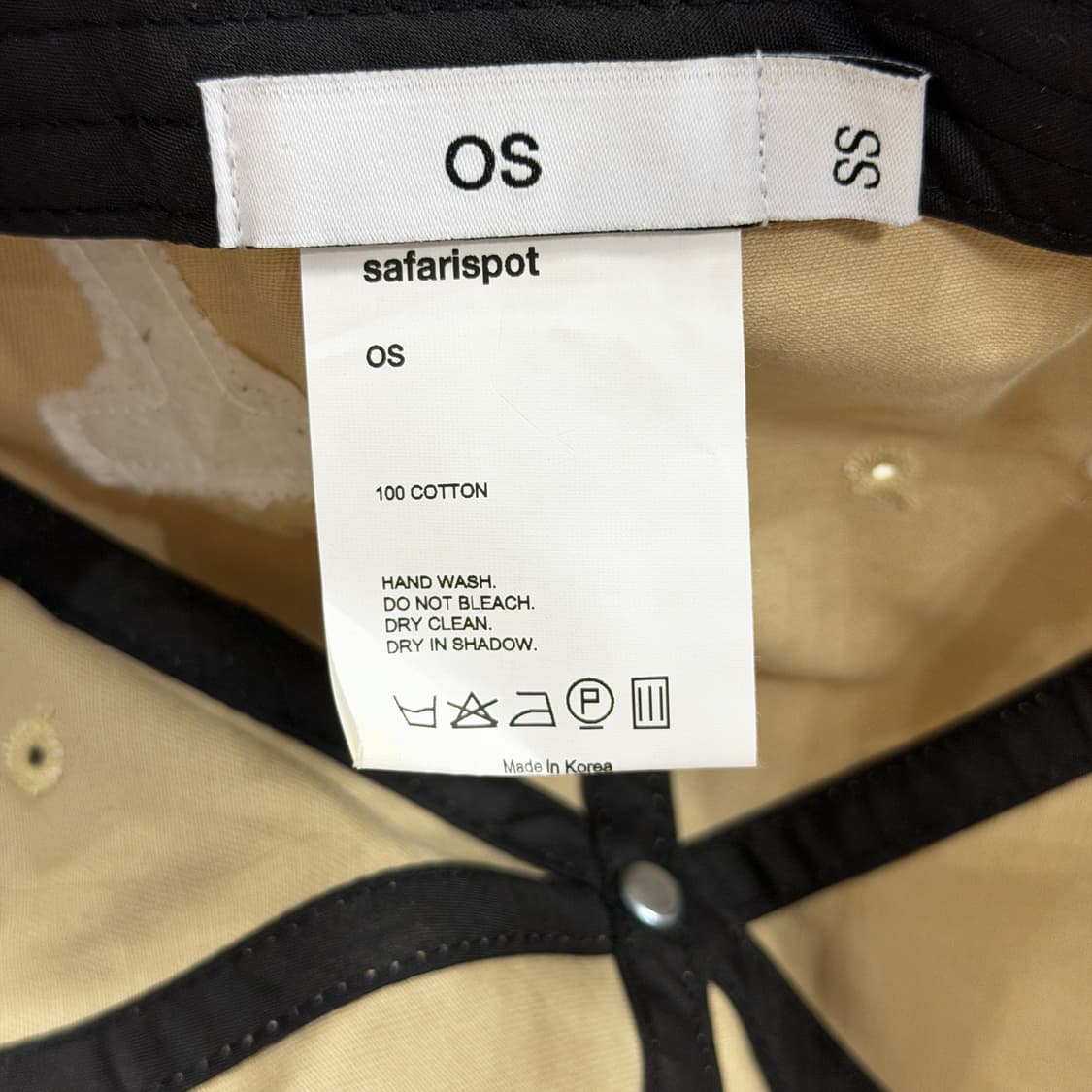 사파리스팟 스팟 엠블럼 패치 볼캡 베이지 상품이미지4