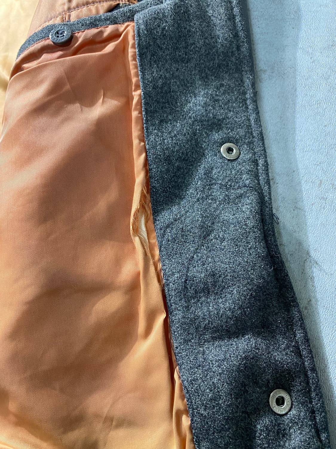 [L-XL] 90s Nike 나이키 디스트레스드 울 레더 바시티자켓 상품이미지4