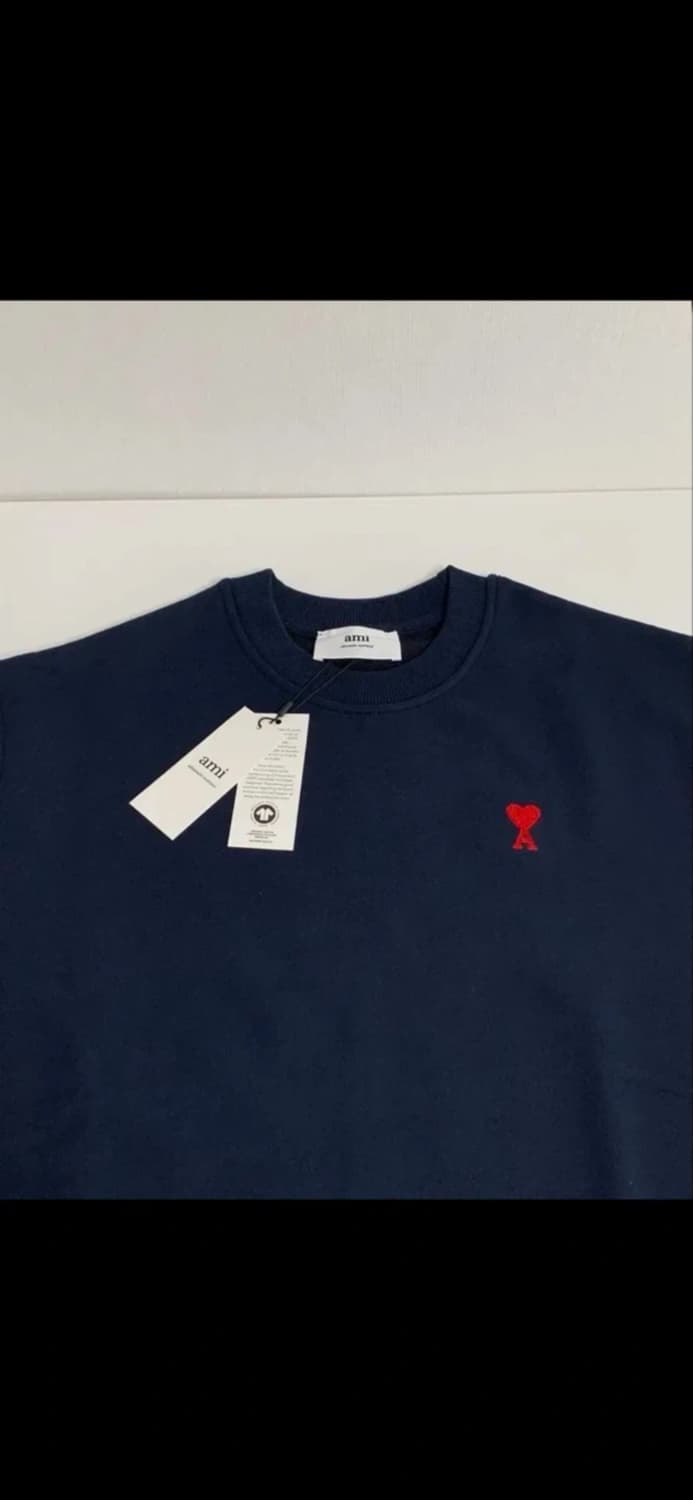 🔥[무료배송/새상품]🔥아미 맨투맨 논기모 스몰로고 남녀공용 / 그레이 상품이미지5