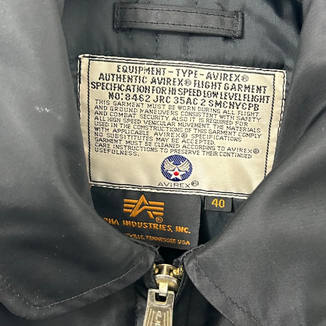 알파인더스트리 X 아비렉스 CWU-45/P 상품이미지8