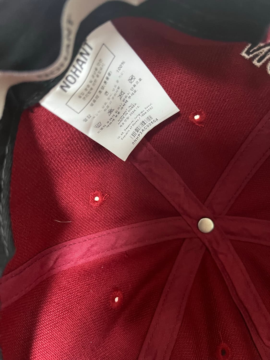 노앙 볼캡 레드 상품이미지3