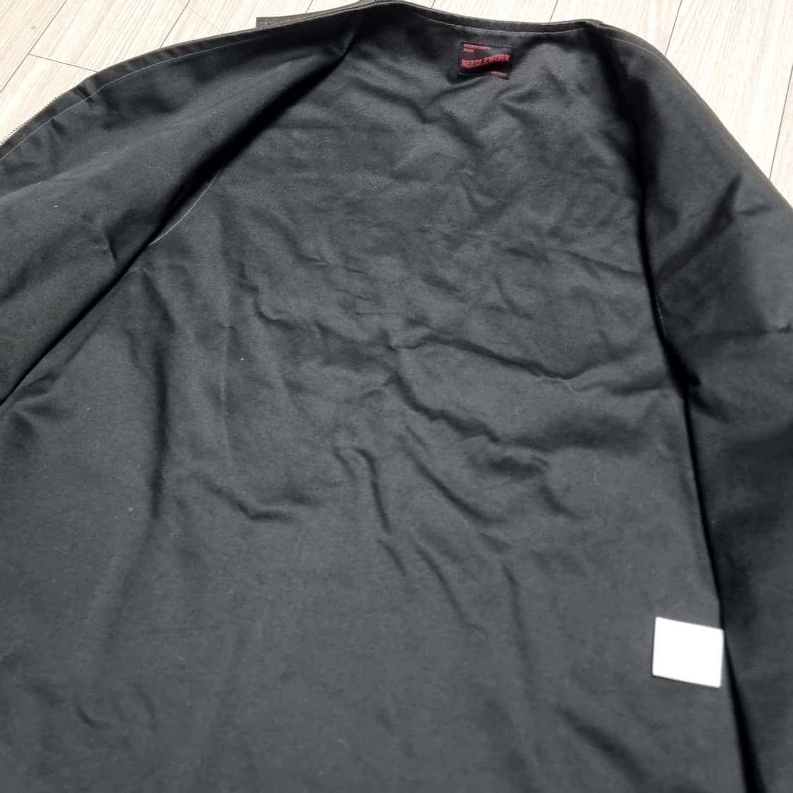 니들워크 워크웨어 블랙 조끼 자켓 Now or Never(L) 상품이미지4