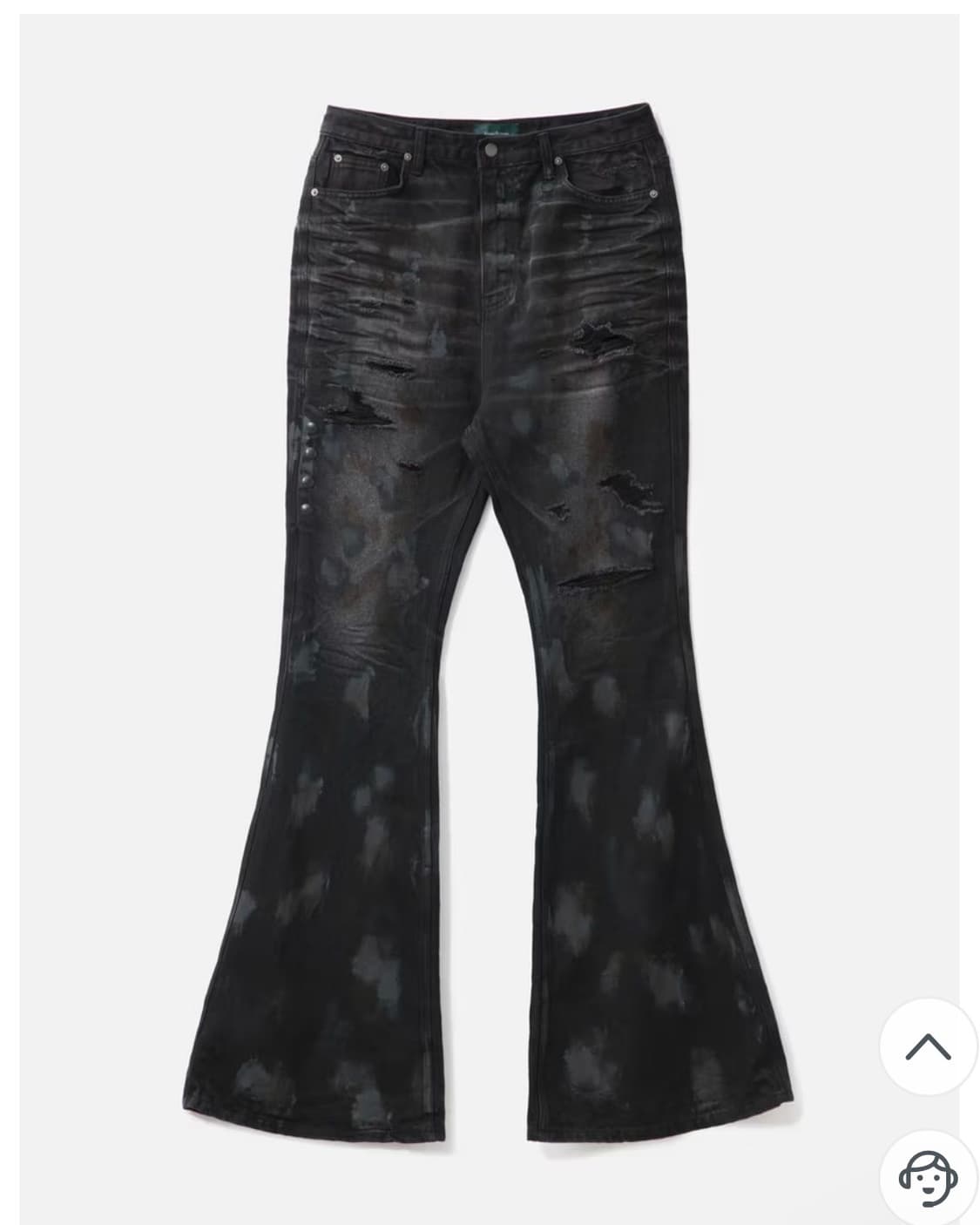 언더마이카 Mud Destroyed Wide Flare Jeans 상품이미지4