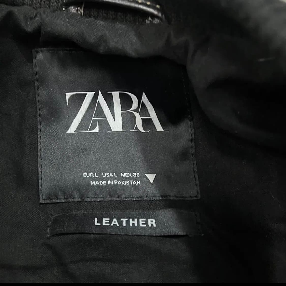 자라 소가죽 자켓 L  상품이미지3