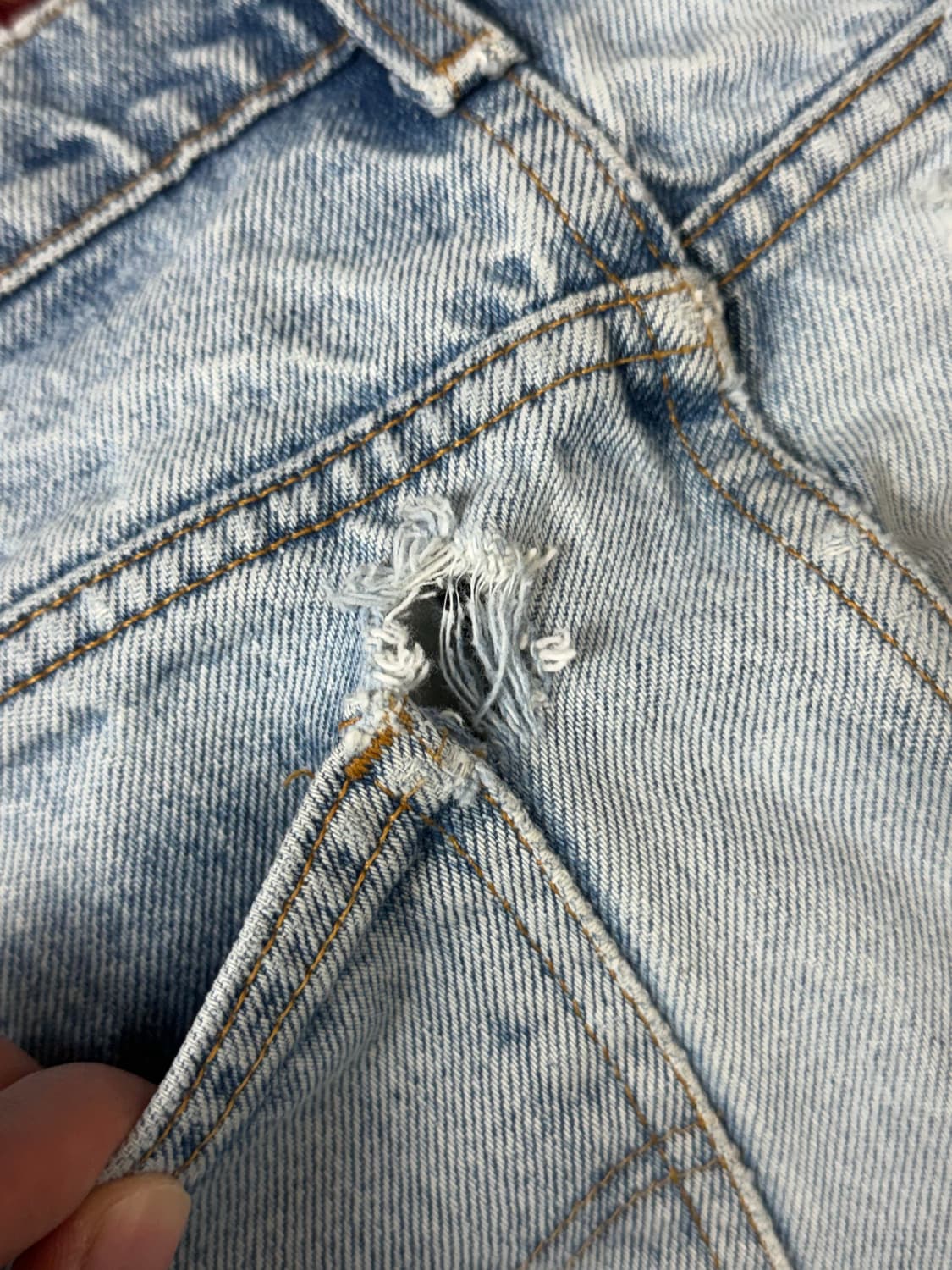 90's USA 빈티지 리바이스 517 오렌지탭 부츠컷 상품이미지10